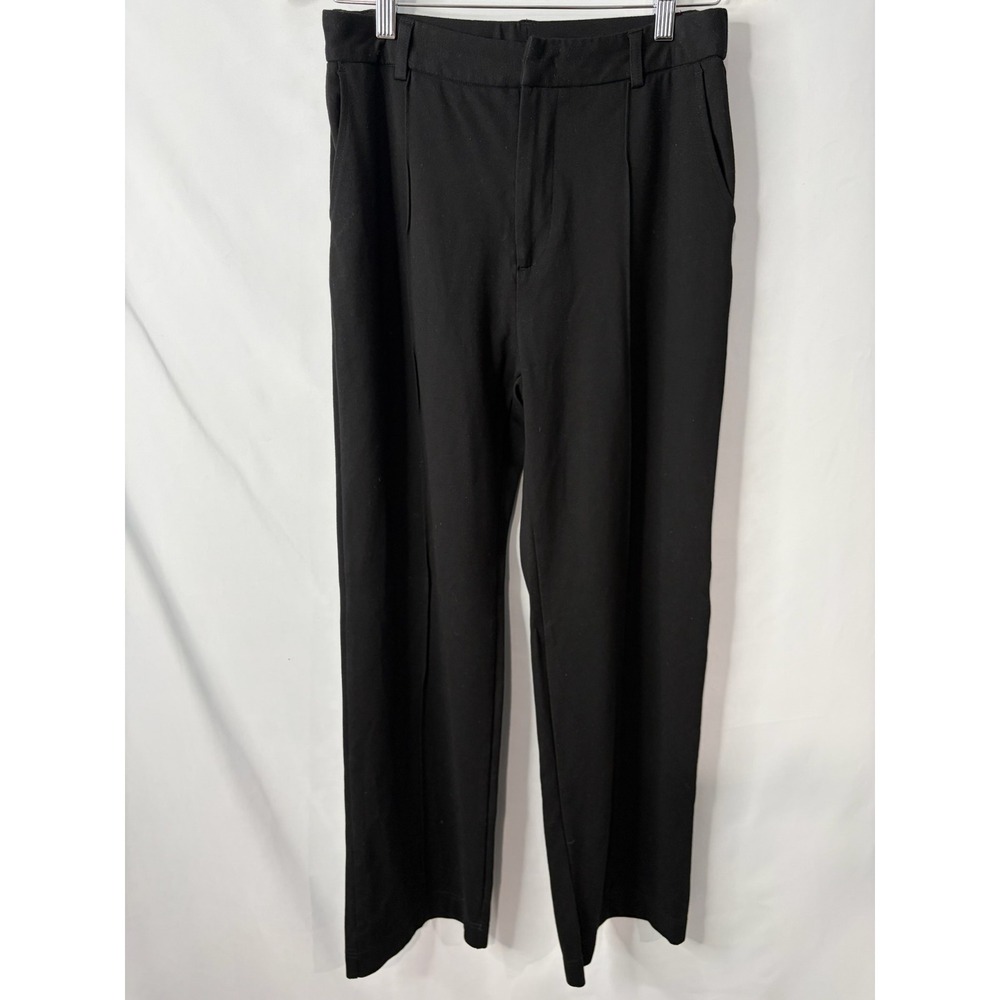 Halara Black High Waisted Wide Leg Trousers Stretch Work Pants Women Size M
